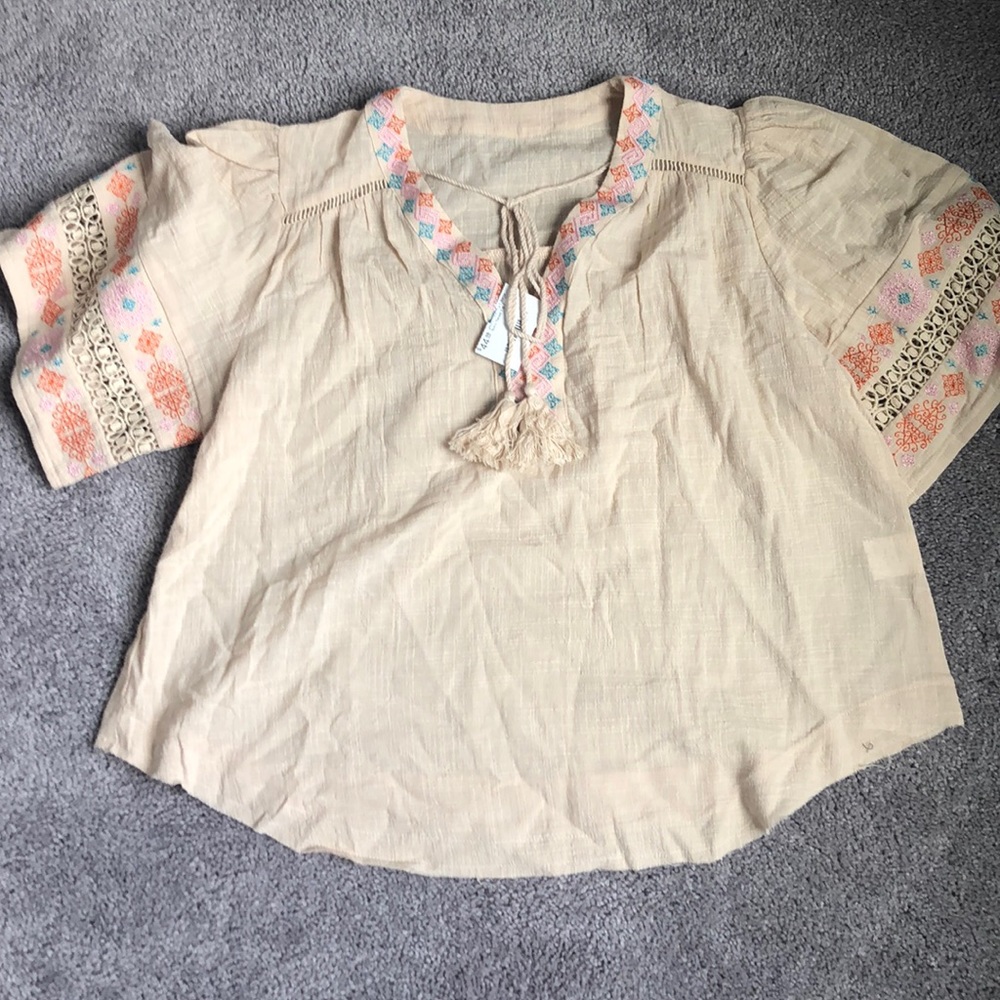 NWT tan top